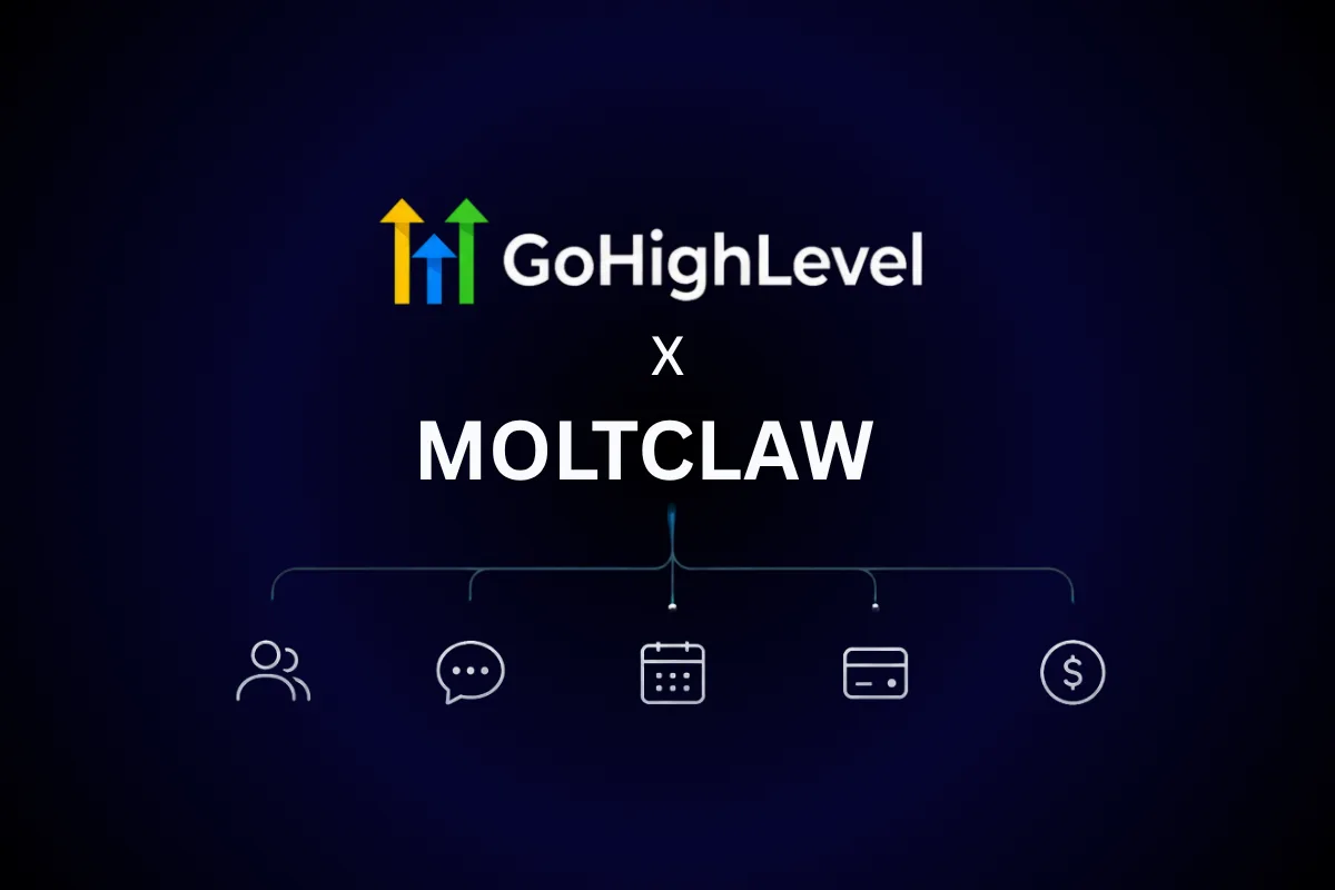 MoltClaw's five core business automations, including CRM, messaging, scheduling, and payments.